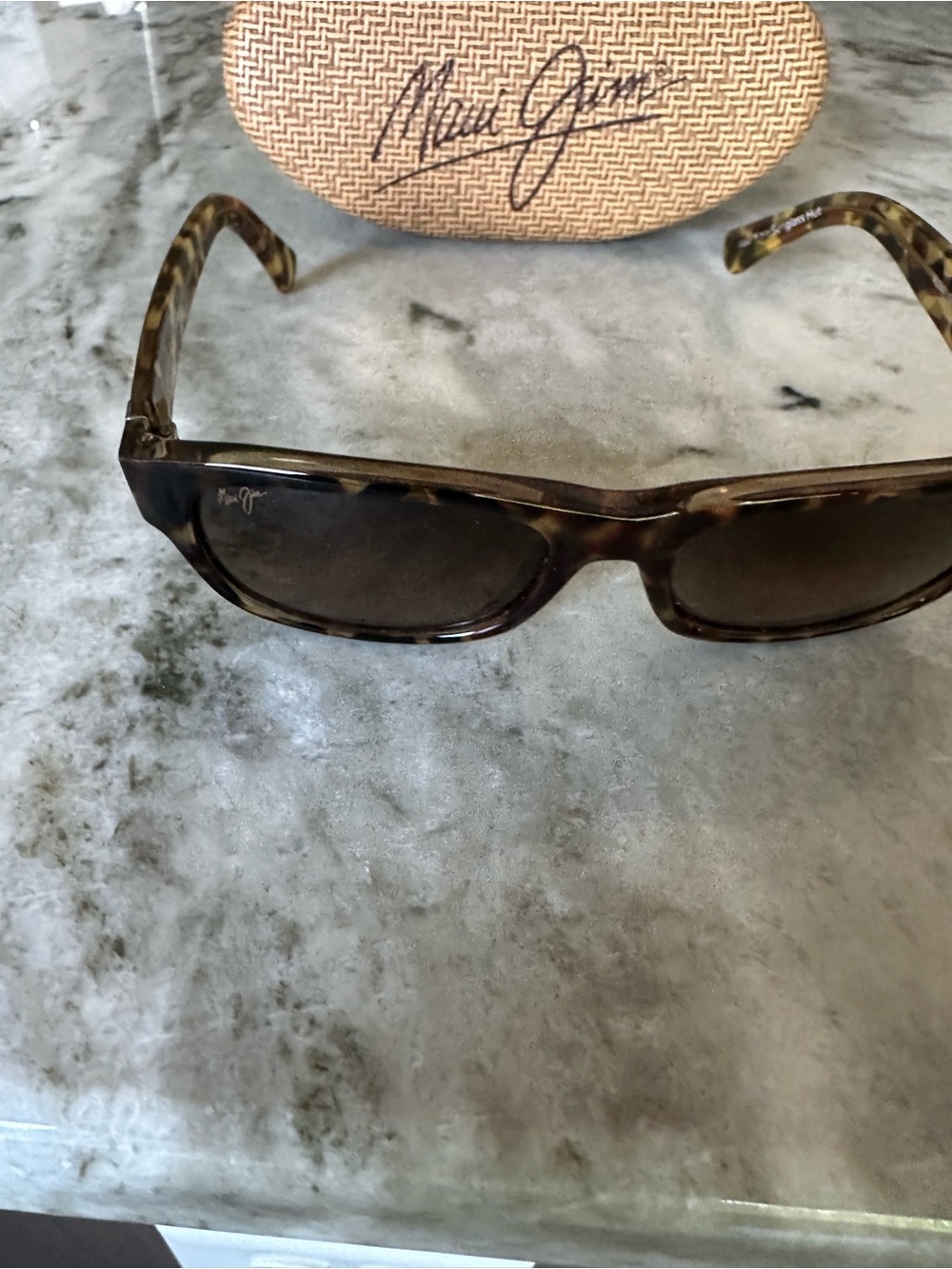 Maui Jim Tortoiseshell Ladies Square Sunglasses with Dark Lenses - Picture 2 of 8